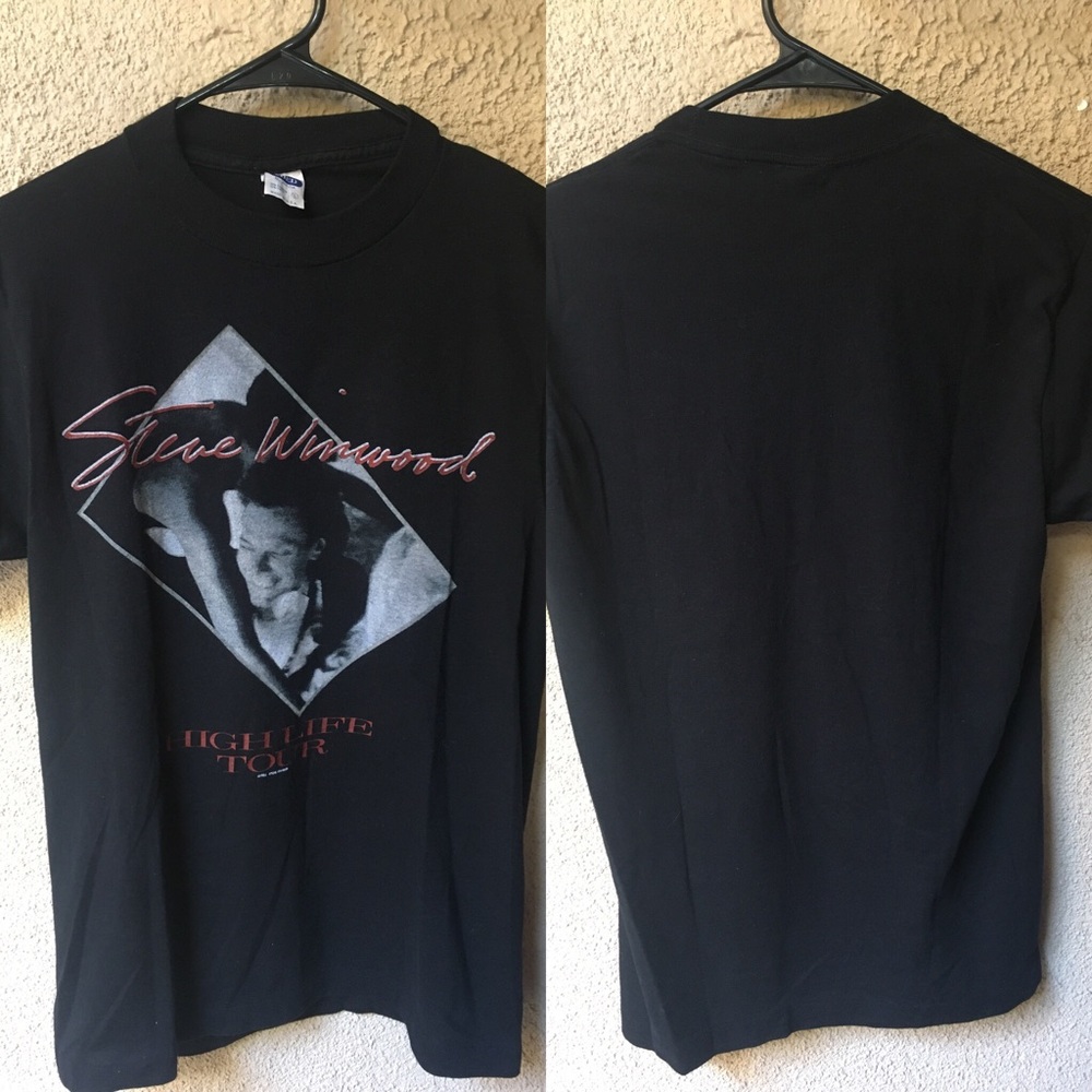 VINTAGE BAND Steve Winwood Tour Tee 1986